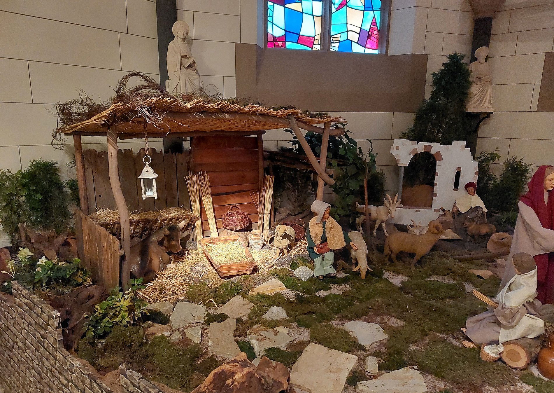 Weihnachtskrippe in der Taufkapelle/St. Marien